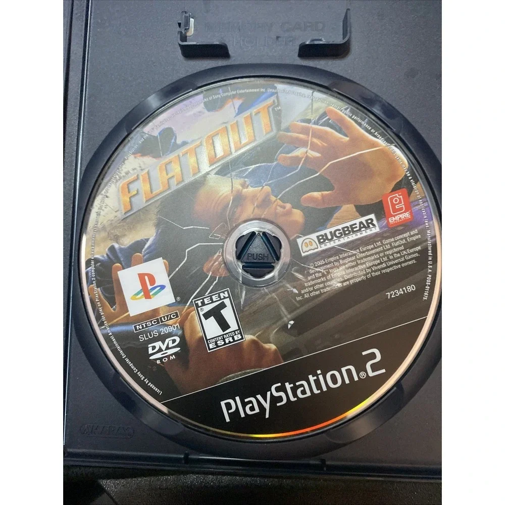 FlatOut (Sony PlayStation 2, 2005) PS2 CIB Complete w/ Manual Flat Out Authentic